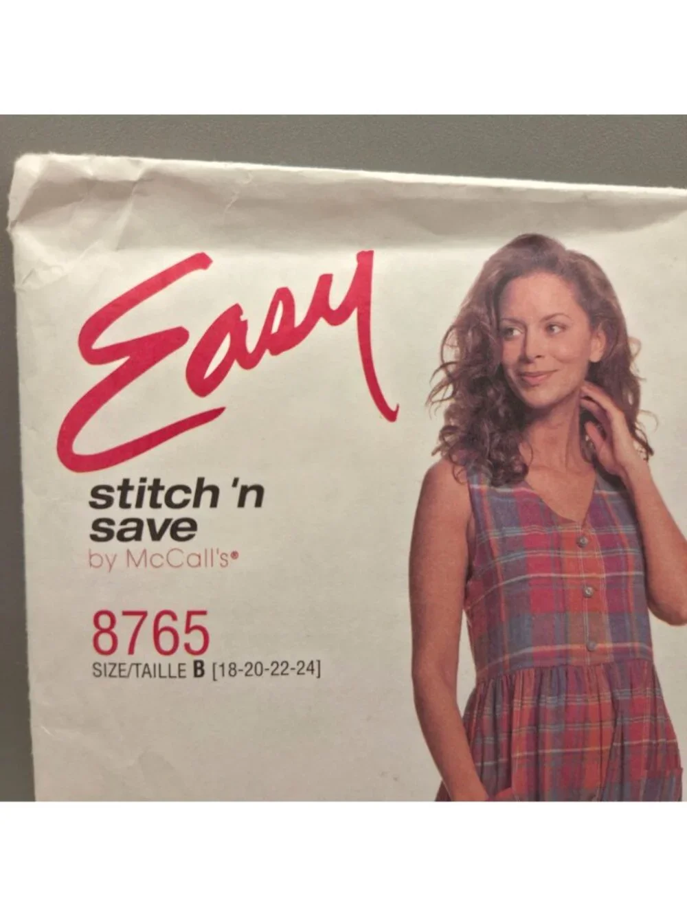 Easy Stitch N Save McCalls 8765 Sewing Pattern Misses Jumper Size 18-24 Uncut
